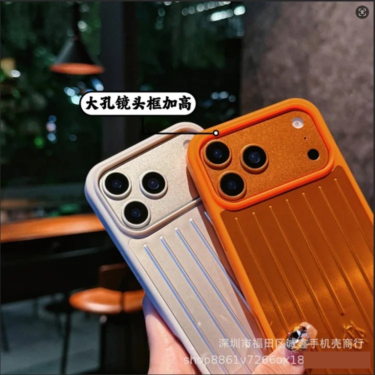 New aluminum alloy Apple/pink suitcase all-inclusive suitable for Apple i Phone17/16/15/14 mobile phone case