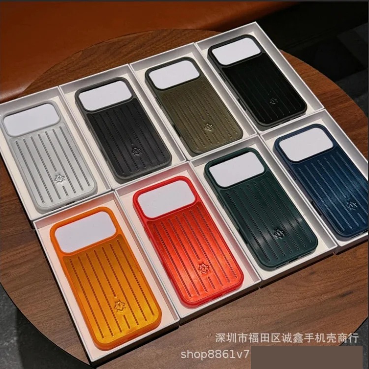 New aluminum alloy Apple/pink suitcase all-inclusive suitable for Apple i Phone17/16/15/14 mobile phone case