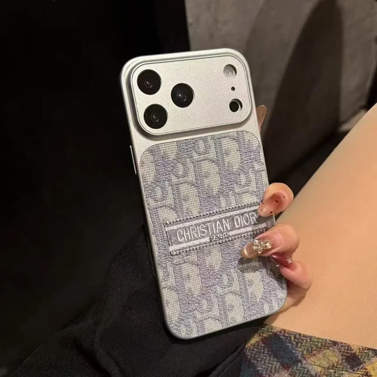 Trendy brand dog tooth suitable for Apple 17Promax mobile phone case Apple 16 Pro glass comes with lens film protective cover