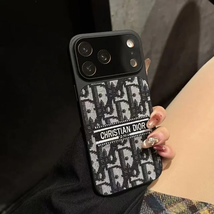 Trendy brand dog tooth suitable for Apple 17Promax mobile phone case Apple 16 Pro glass comes with lens film protective cover