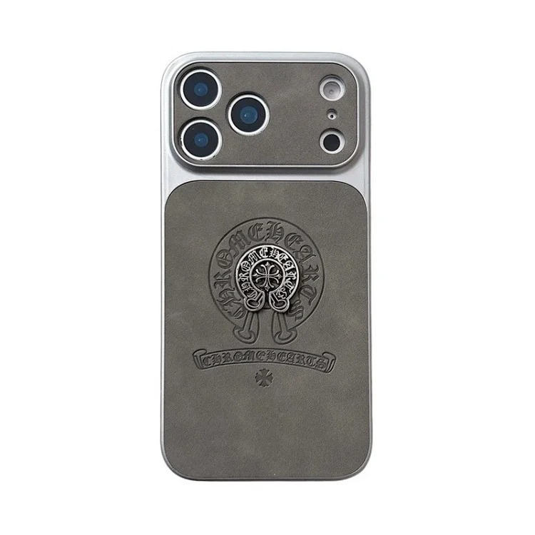 Chrome Hearts Trendy brand leather Croix heart suitable for Apple i Phone 16 to 17 series 17 Promax mobile phone case cross-border 13(pic4) Chrome Hearts Trendy brand leather Croix heart suitable for Apple i Phone 16 to 17 series 17 Promax mobile phone case cross-border 13