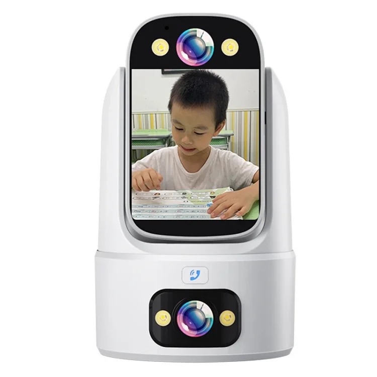 Two-way video call wireless monitor mobile phone remote camera indoor 360-degree no-dead-angle photography for home use image 2