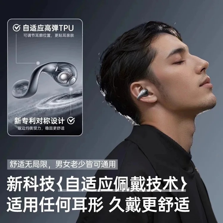 Cross-border new Bluetooth headset clip-on long-lasting wireless headset suitable for Huawei high-quality T06 headset factory