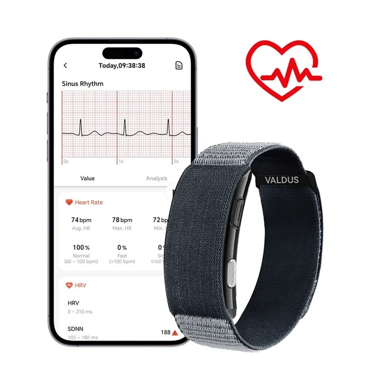 Cross-border VITRO screenless ECG smart watch real-time heart rate and body temperature monitoring women's health monitoring bracelet wholesale
