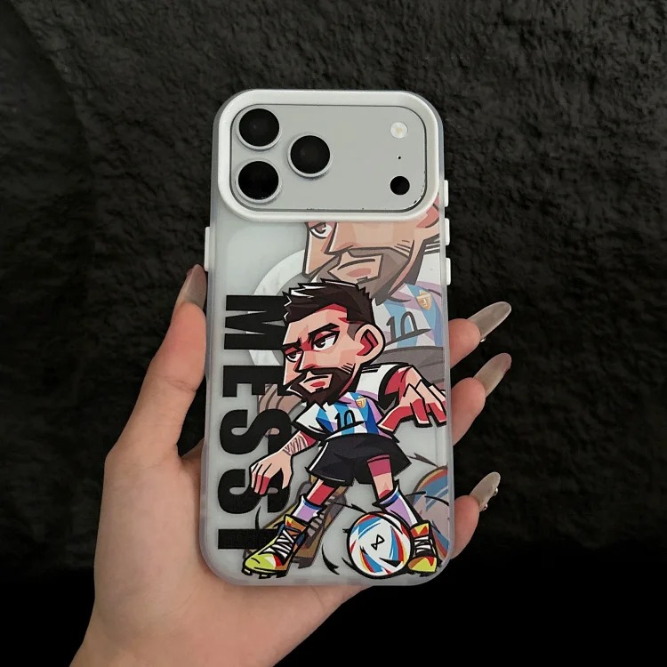 Suitable for football European and American stars Apple 16plus mobile phone case i Phone17promax magnetic suction 14/13/15Pr image 2