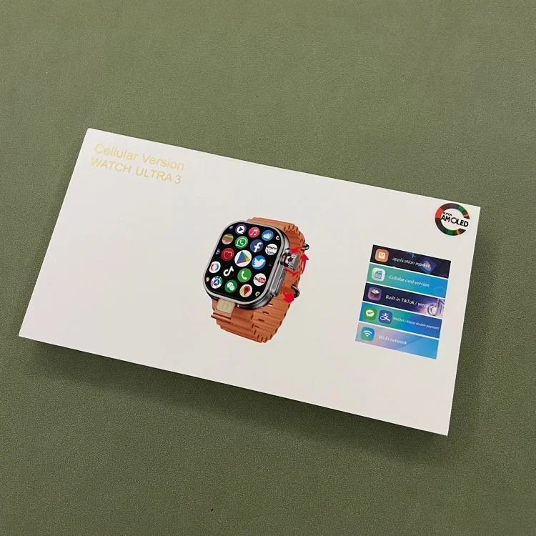 CD12 smart watch ultra touch button AMOLED screen 4G cellular download application foreign trade cross-border image 2