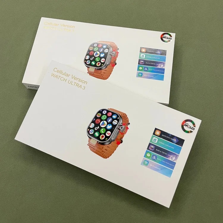 CD12 smart watch ultra touch button AMOLED screen 4G cellular download application foreign trade cross-border image 3