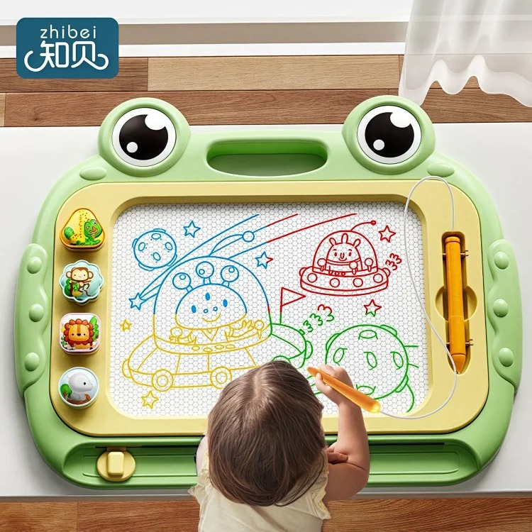 Children's magnetic drawing board household 1 to 4 year old baby writing board graffiti painting magnetic erasable infant toy