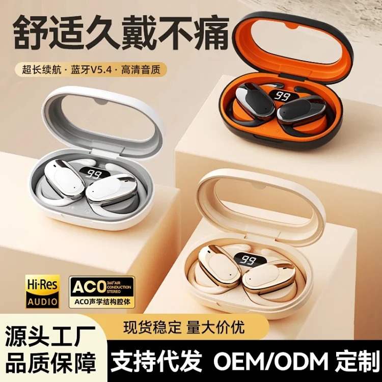 Cross-border foreign trade popular OWS wireless Bluetooth headset, long battery life, sports noise reduction, ear-mounted smart true wireless headset