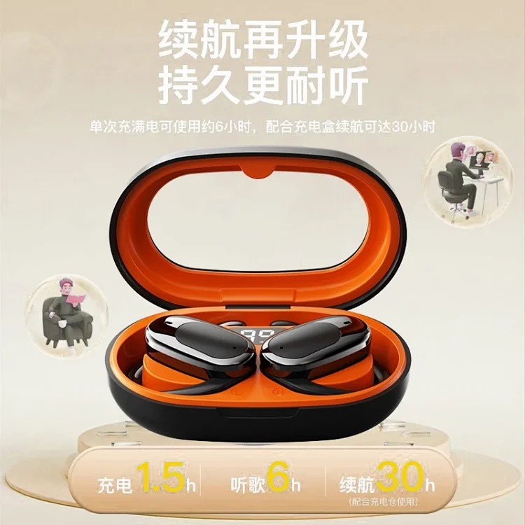 Cross-border foreign trade popular OWS wireless Bluetooth headset, long battery life, sports noise reduction, ear-mounted smart true wireless headset