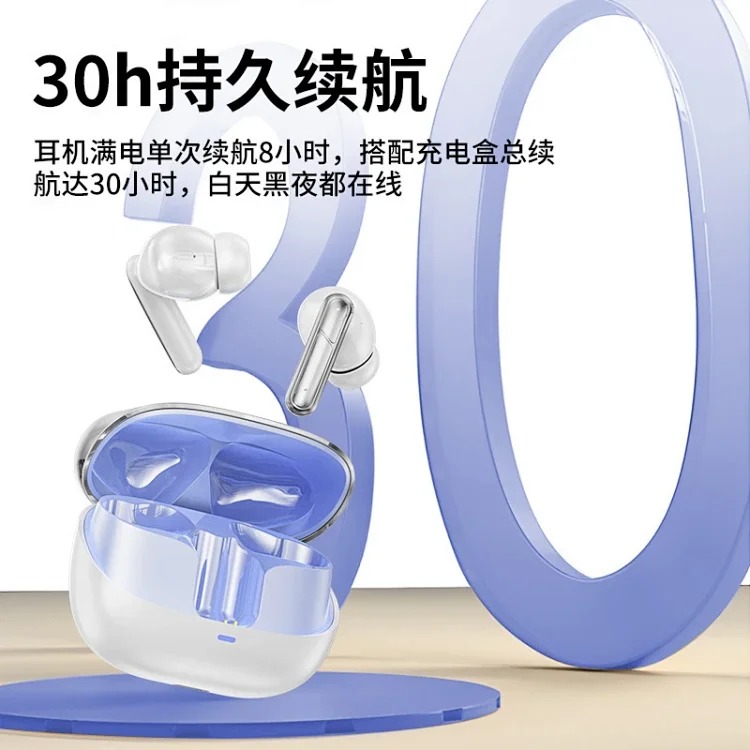 Source Factory 2025 new cross-border wireless Bluetooth headset positioning intelligent noise reduction long battery life in-ear