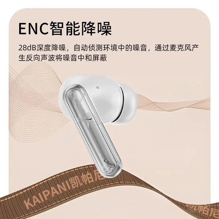 Source Factory 2025 new cross-border wireless Bluetooth headset positioning intelligent noise reduction long battery life in-ear