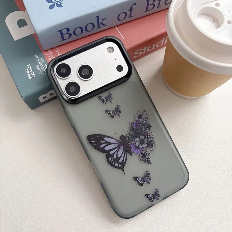 Ink butterfly suitable for Apple 17 promax mobile phone case i Phone 15 soft 14/13 foreign trade hot model 12 new