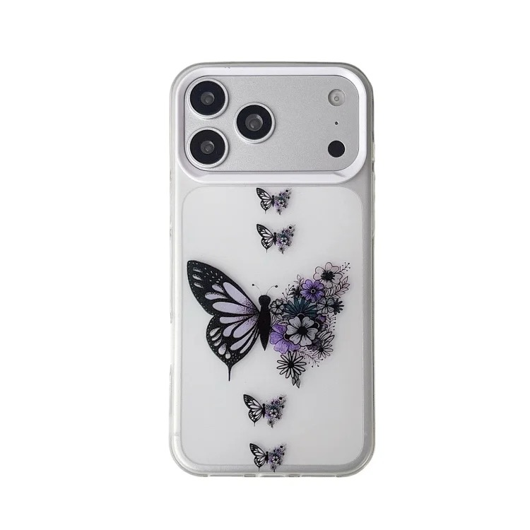 Ink butterfly suitable for Apple 17 promax mobile phone case i Phone 15 soft 14/13 foreign trade hot model 12 new