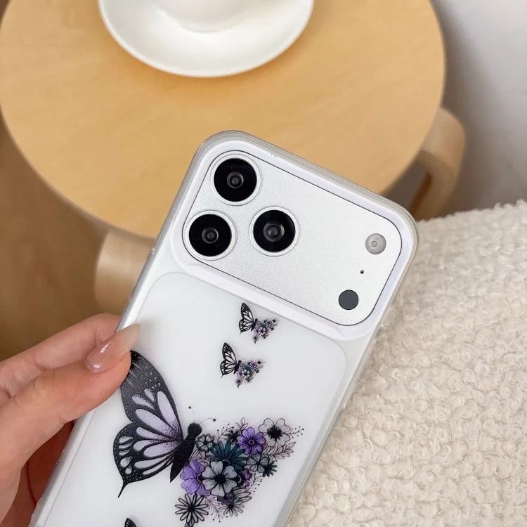 Ink butterfly suitable for Apple 17 promax mobile phone case i Phone 15 soft 14/13 foreign trade hot model 12 new