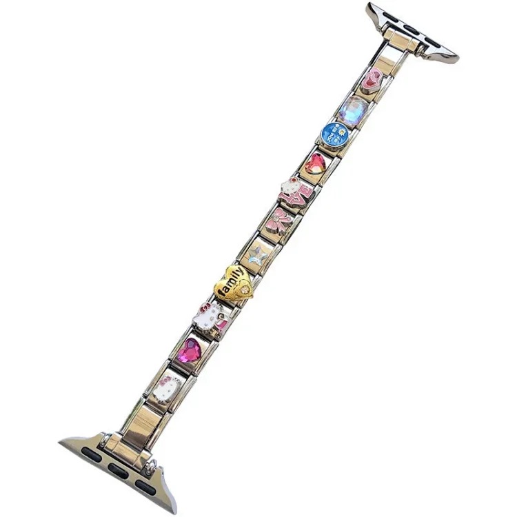 Suitable for iwatchs11/10/9/8/SE watch strap KT cat cartoon module bracelet splicing DIY wrist strap