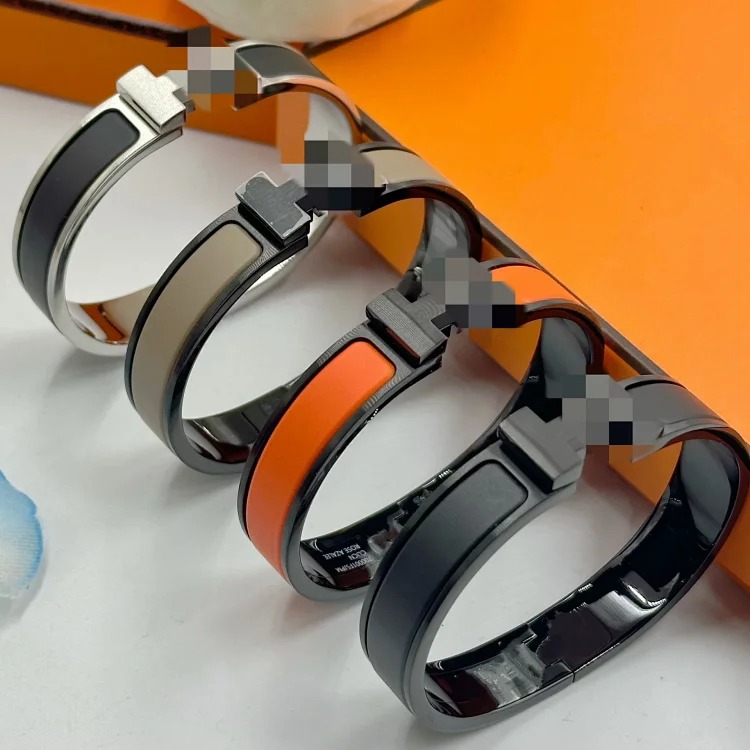 Men's letter h bracelet frosted