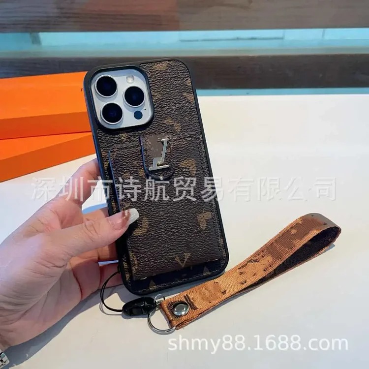 Suitable for ihone17promax mobile phone case, trendy brand card, fashionable printing, Apple 16 anti-fall all-inclusive protective case