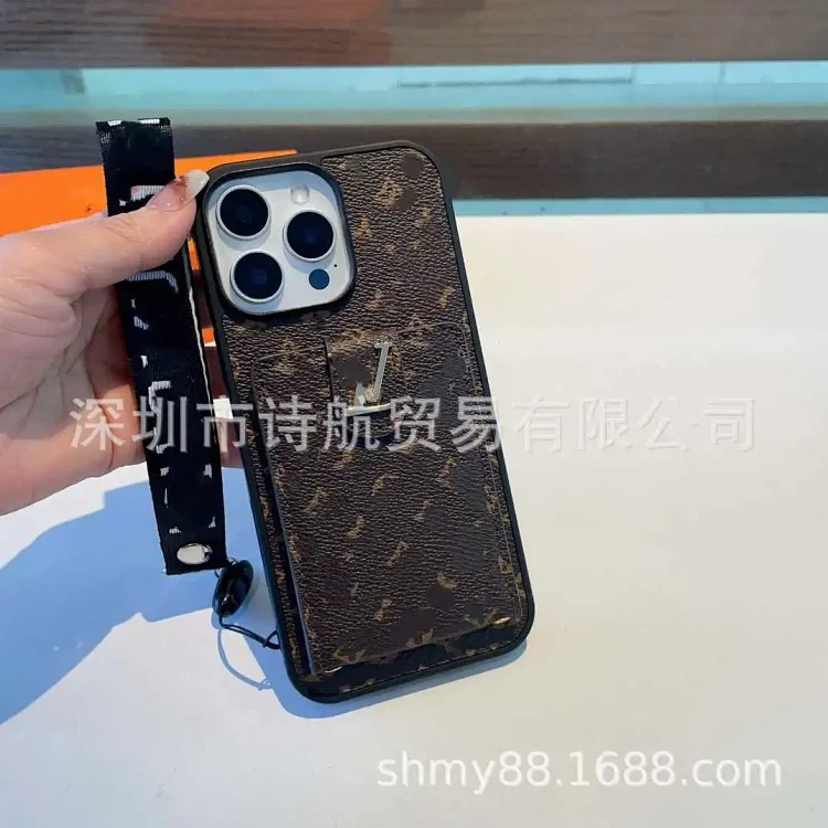 Suitable for ihone17promax mobile phone case, trendy brand card, fashionable printing, Apple 16 anti-fall all-inclusive protective case