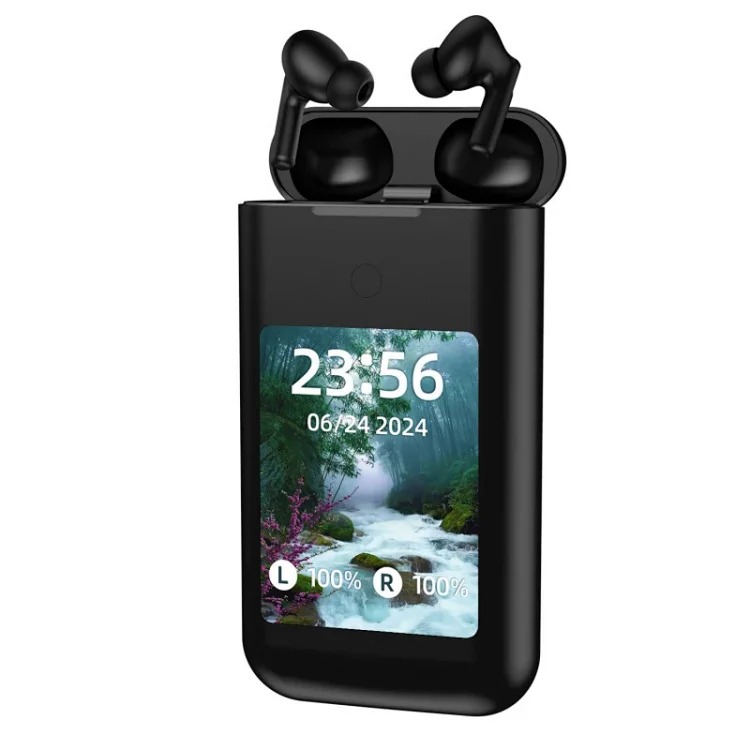 New smart color screen power bank Bluetooth headset multimedia screen three-in-one TF20 upgraded ANC Bluetooth headset