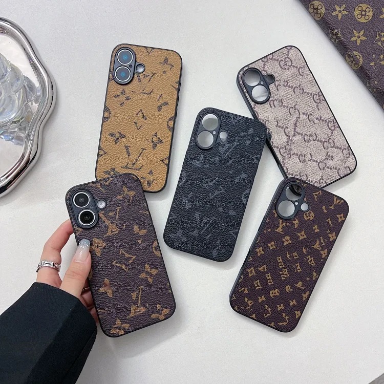 Louis Vuitton Trendy brand presbyopia fine hole Apple 16Promax presbyopia high-end sense i Phone15Pro light luxury all-inclusive mobile phone case