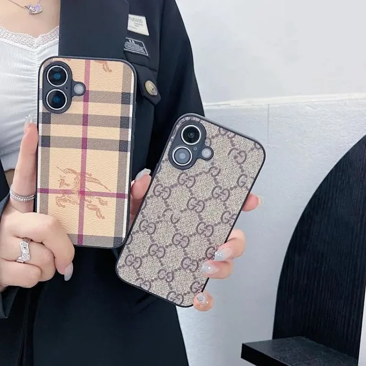 Louis Vuitton Trendy brand presbyopia fine hole Apple 16Promax presbyopia high-end sense i Phone15Pro light luxury all-inclusive mobile phone case