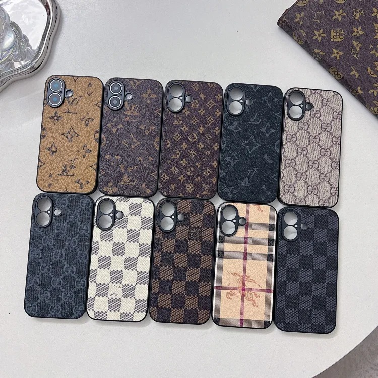 Louis Vuitton Trendy brand presbyopia fine hole Apple 16Promax presbyopia high-end sense i Phone15Pro light luxury all-inclusive mobile phone case