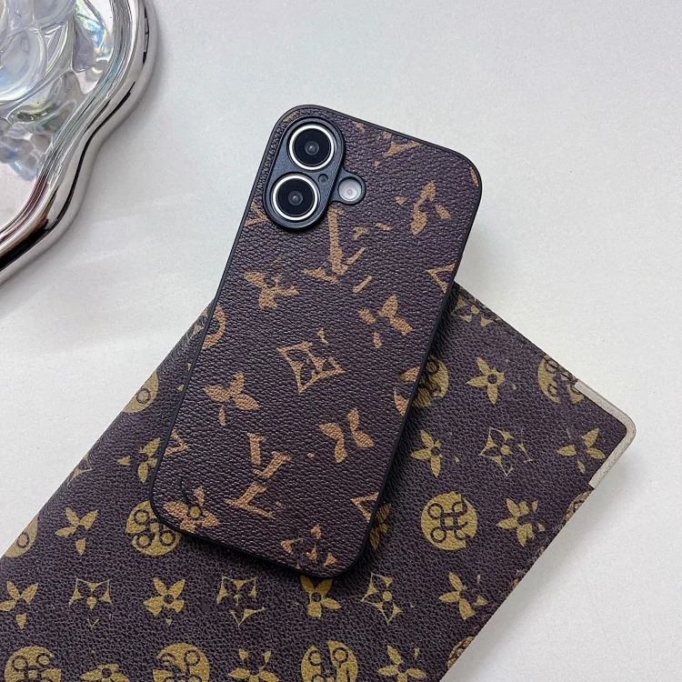 Louis Vuitton Trendy brand presbyopia fine hole Apple 16Promax presbyopia high-end sense i Phone15Pro light luxury all-inclusive mobile phone case