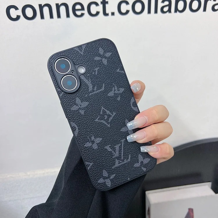Louis Vuitton Trendy brand presbyopia fine hole Apple 16Promax presbyopia high-end sense i Phone15Pro light luxury all-inclusive mobile phone case
