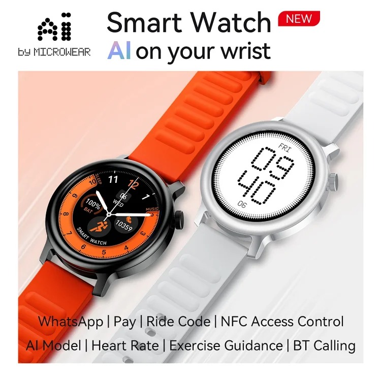 [Cross-border Hot Style] Large Screen Disc Smart Watch Bluetooth Call Health Monitoring Heart Rate WhatsApp Reply