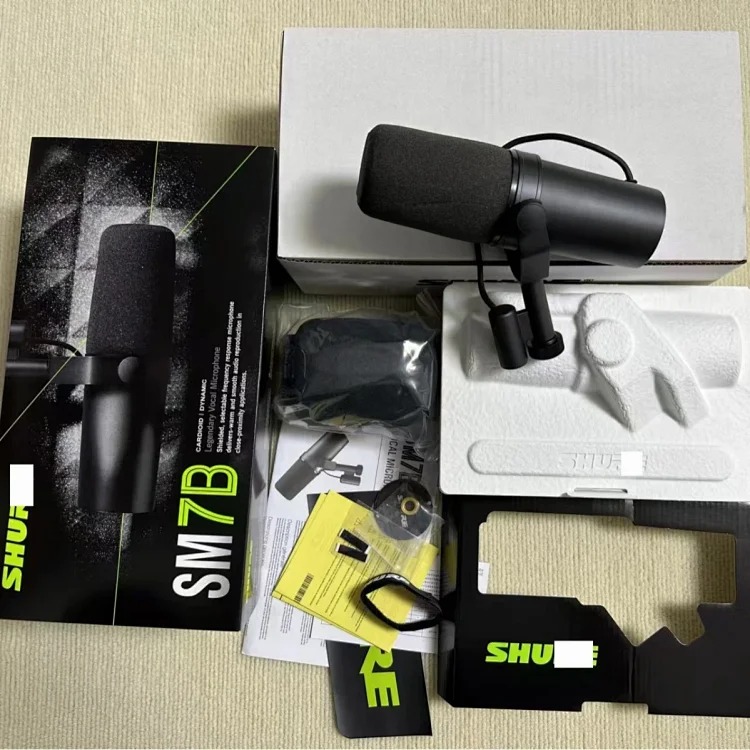 Cross-border foreign trade SM7B high-quality wired dynamic microphone recording karaoke live singing professional wired microphone