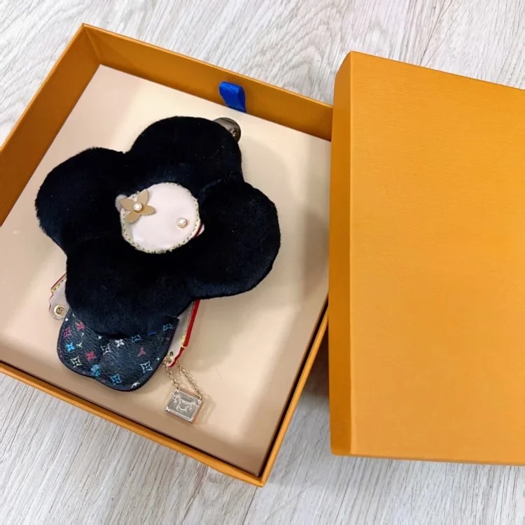 Vivian Pendant Doll Sunflower Plush Doll Bag Accessories Car Keychain Cartoon Pendant
