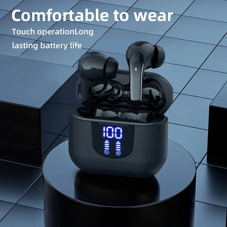New cross-border digital display Bluetooth headset, true wireless binaural high-definition sound quality, in-ear craftsmanship, long battery life
