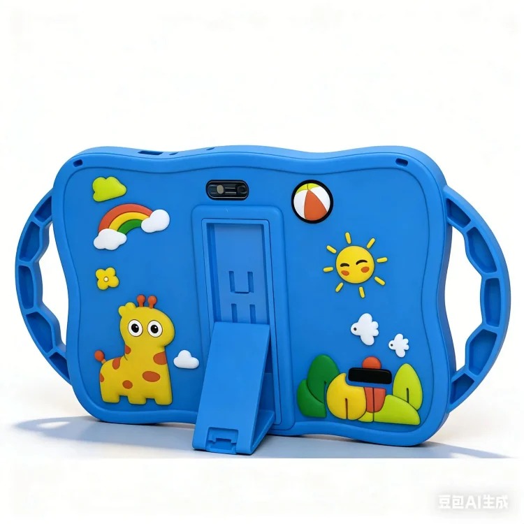 7-inch foreign trade new children's tablet computer cartoon soft shell silicone case anti-fall protection love doll software
