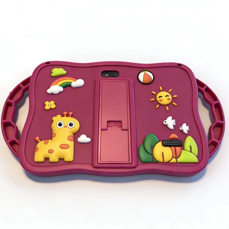 7-inch foreign trade new children's tablet computer cartoon soft shell silicone case anti-fall protection love doll software