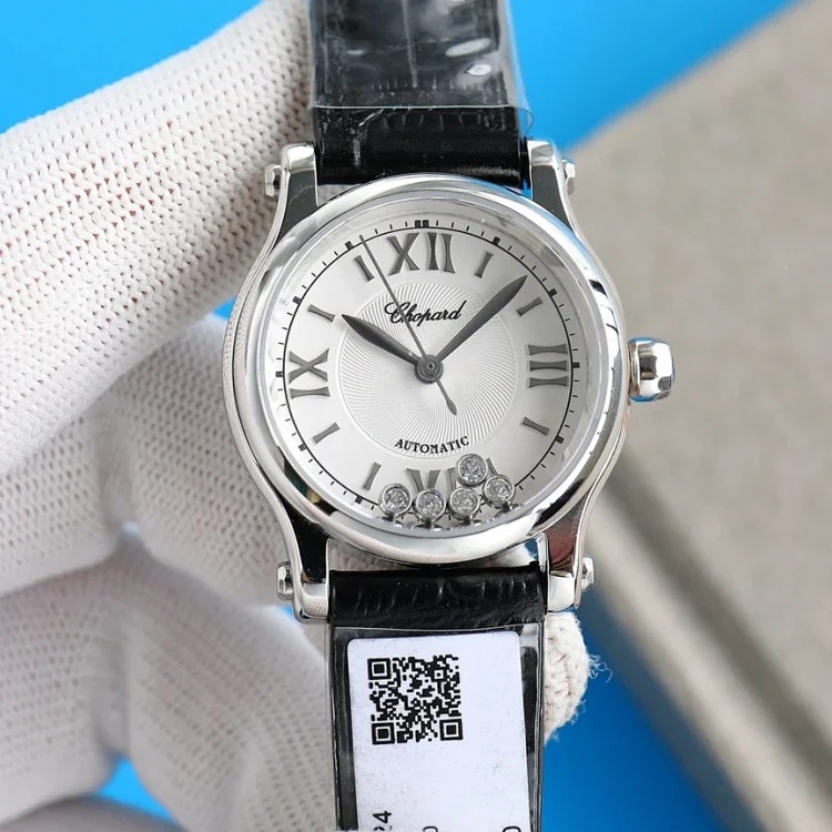 DX318 Watch Happy Diamond Series Seagull Belt Mechanical Watch Women's Watch Luxury Women's Watch Waterproof Watch Box Mechanical