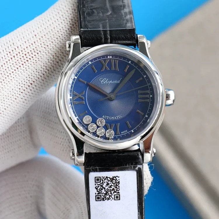 DX318 Watch Happy Diamond Series Seagull Belt Mechanical Watch Women's Watch Luxury Women's Watch Waterproof Watch Box Mechanical