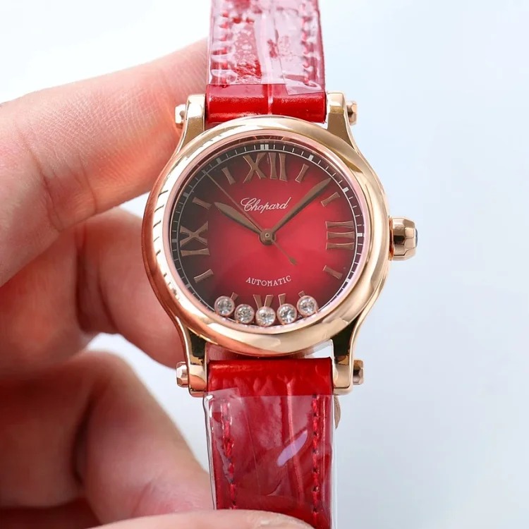 DX318 Watch Happy Diamond Series Seagull Belt Mechanical Watch Women's Watch Luxury Women's Watch Waterproof Watch Box Mechanical