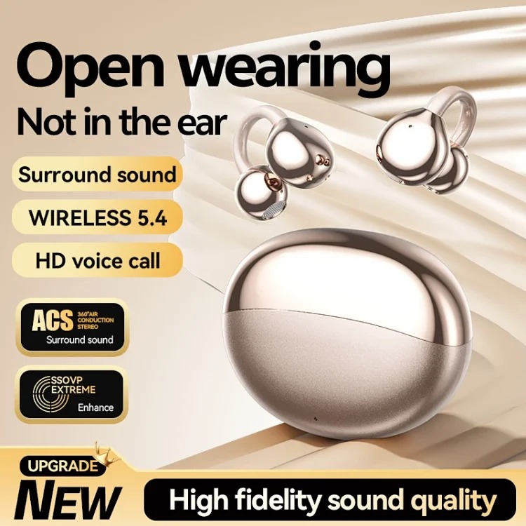M110 smart AI Bluetooth headset real-time translation OWS ear clip type non-in-ear bone conduction smart Bluetooth headset(pic1) M110 smart AI Bluetooth headset real-time translation OWS ear clip type non-in-ear bone conduction smart Bluetooth headset