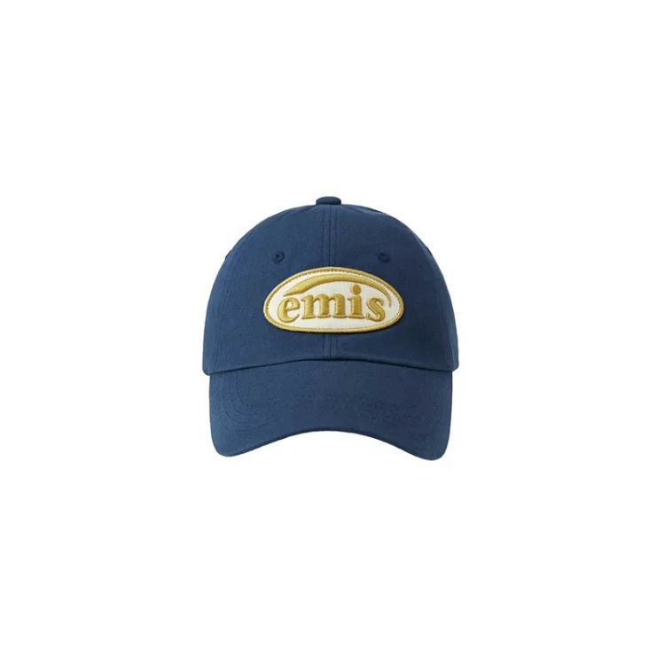 Emis Korean Hat Women's Dog Paw Summer Hat Baseball Cap Women's Peaked Cap Casual Letter Soft Top Navy Blue