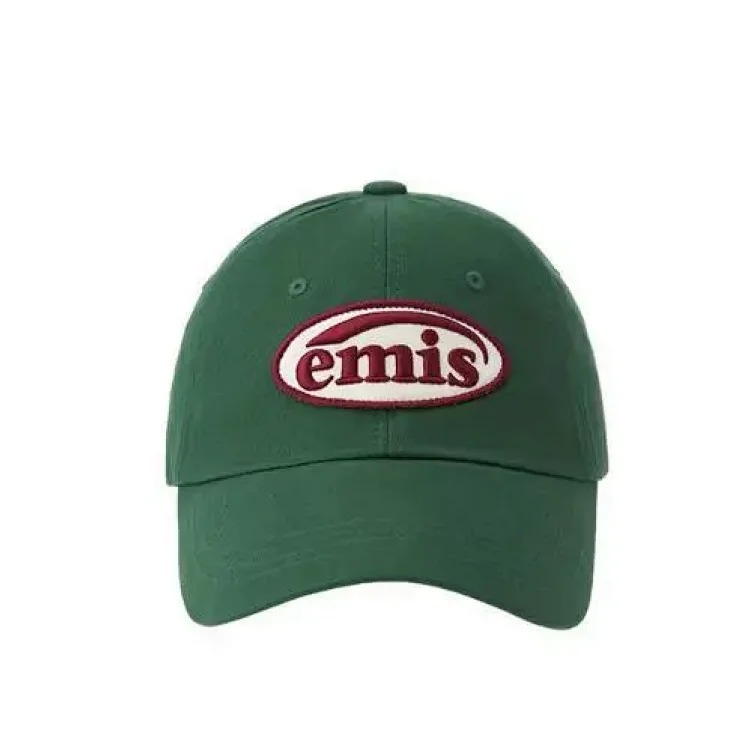 Emis Korean Hat Women's Dog Paw Summer Hat Baseball Cap Women's Peaked Cap Casual Letter Soft Top Navy Blue