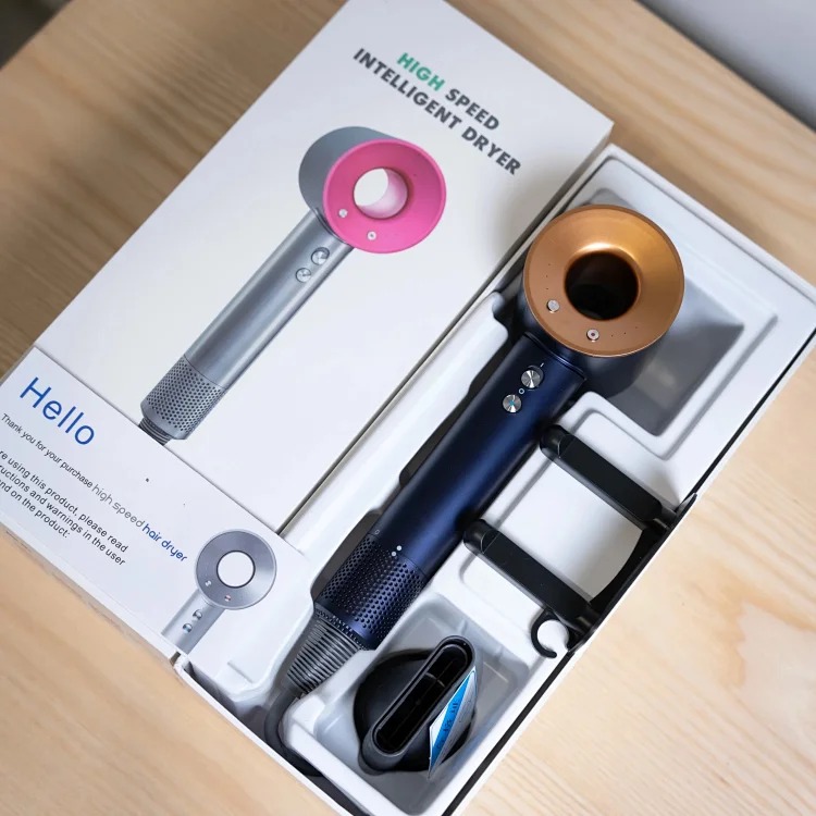 Brushless motor hollow hair dryer (with