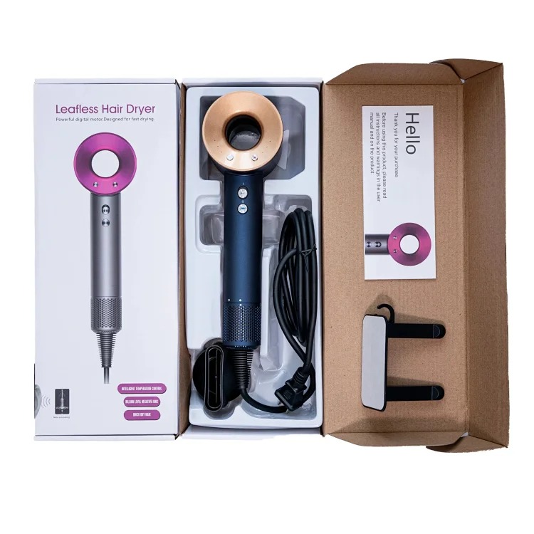 Brushless motor hollow hair dryer (with