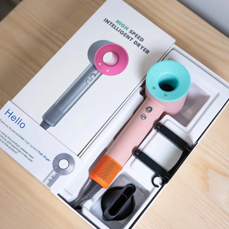 Brushless motor hollow hair dryer (with