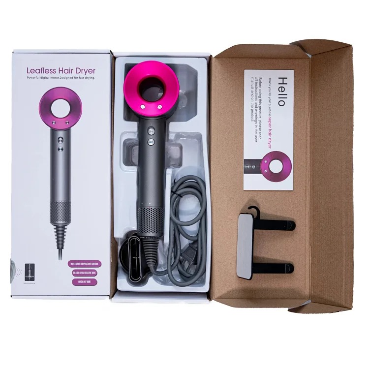 Brushless motor hollow hair dryer (with