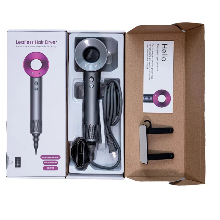 Brushless motor hollow hair dryer (with