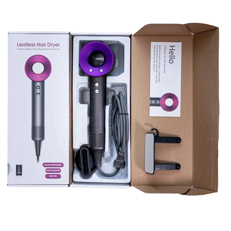 Brushless motor hollow hair dryer (with