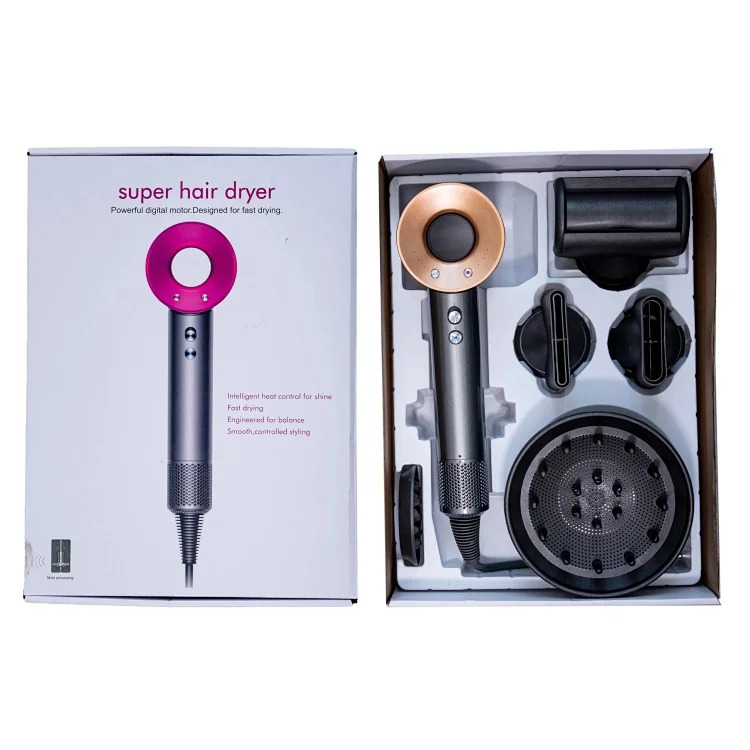 Brushless motor hollow hair dryer (with