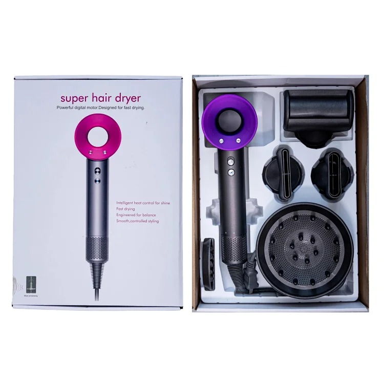 Brushless motor hollow hair dryer (with