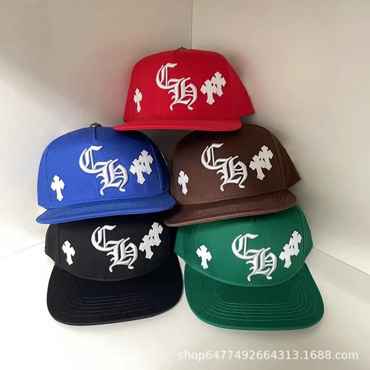 Cross-border fashion brand foreign trade Chrome hearts American fashion brand new couple summer sun hat in stock